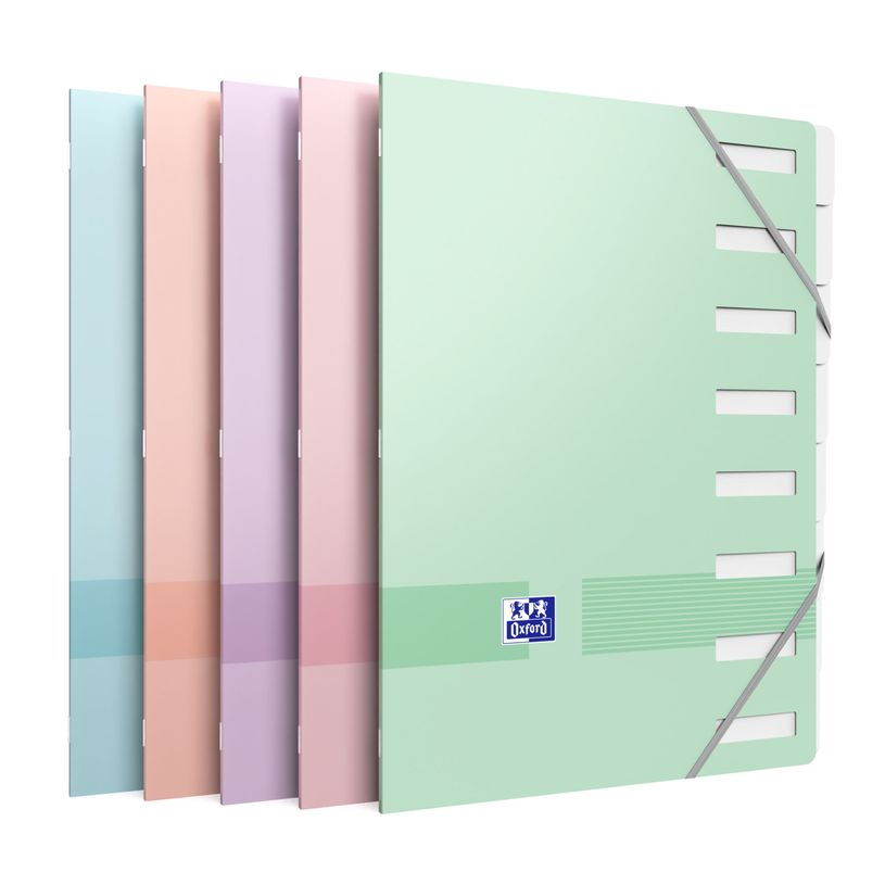 3045050469299-Oxford Color Life Pastel - Trieur 8 positions - Couverture en carte 300g/m², pelliculée - A4 - Dispo-P_405184213_2-1