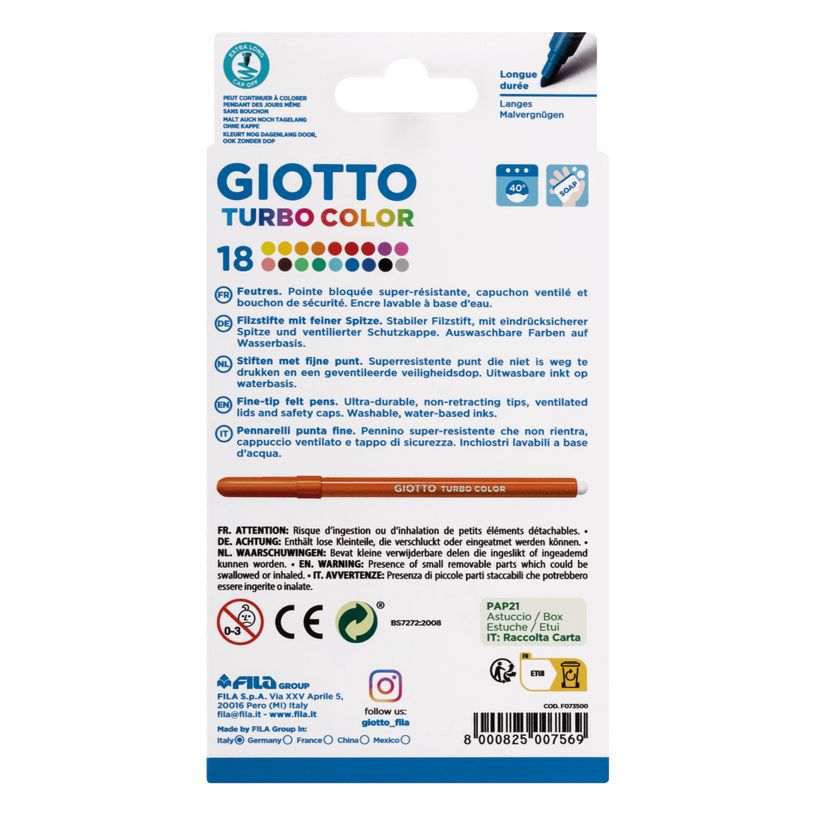 8000825007569-Giotto Turbo Color - Etui de 18 feutres - pointe moyenne-P_405184249_2-1
