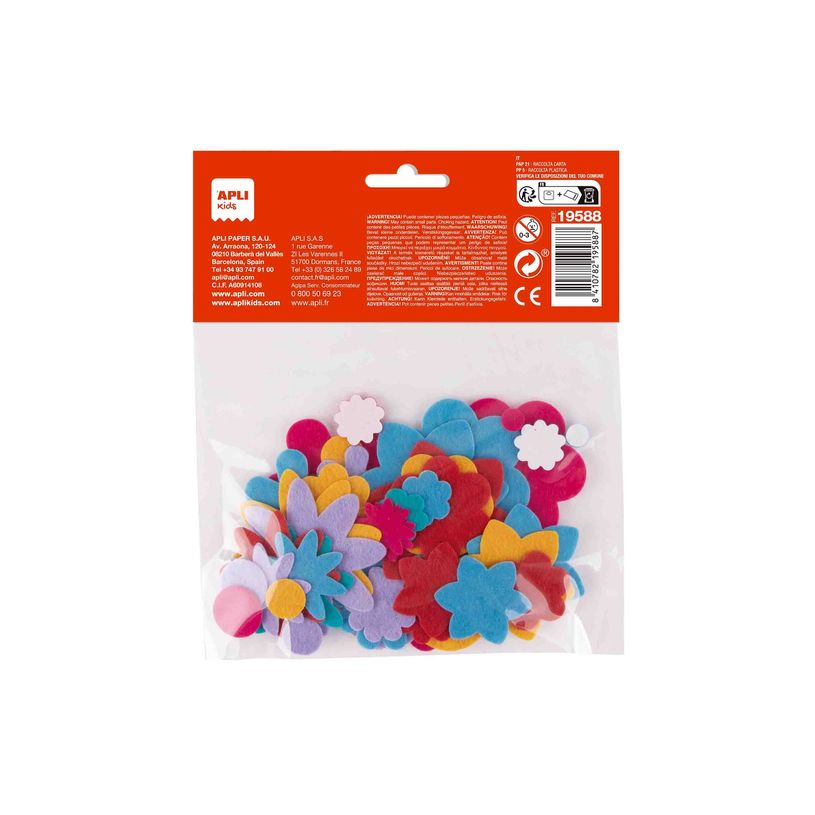 8410782195887-APLI kids - Adhésif décoratif - fleur - 2 - 5 cm - bleu, lilas, orange, rouge, rose, vert - per-P_405184284_1-0