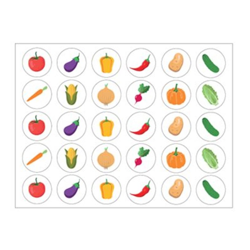 8410782197164-APLI kids - Adhésif décoratif - 900 pièces - rond - légumes - 20 x 18 mm - 30 feuilles-P_405184287_3-2