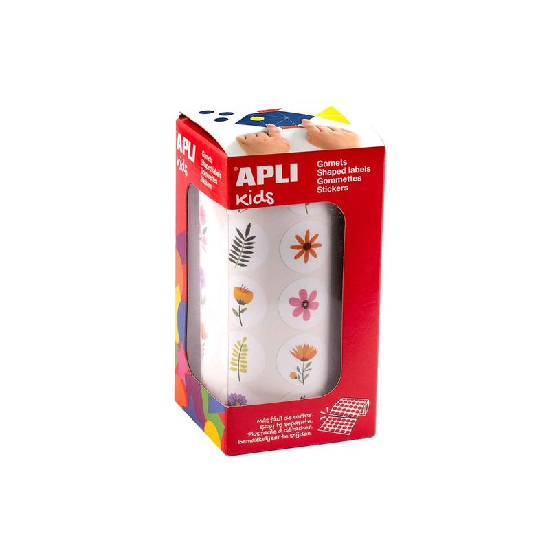 8410782197171-APLI kids - Adhésif décoratif - 900 pièces - rond - fleurs - 20 x 18 mm - 30 feuilles --P_405184288_2-1