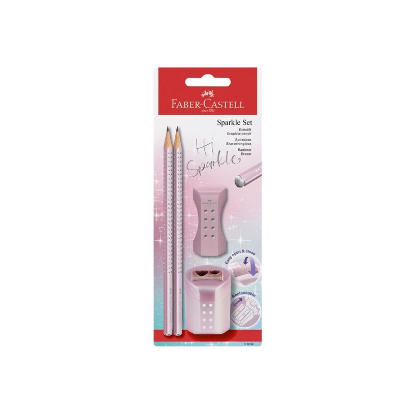 4005401182986-Faber-Castell Sparkle - Set crayons graphite et accessoires-P_405184323_1-0