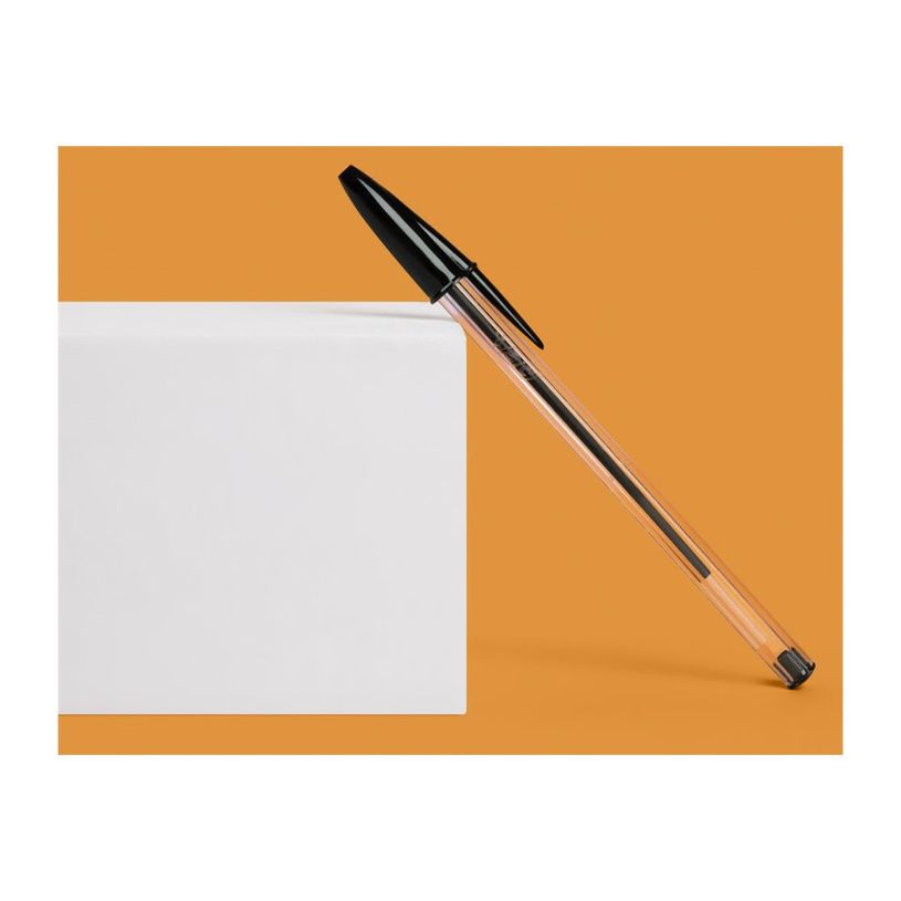 3086123734678-BIC Cristal Original - 5 Stylos à bille - noir - 1 mm - pointe moyenne-P_405184360_5-6