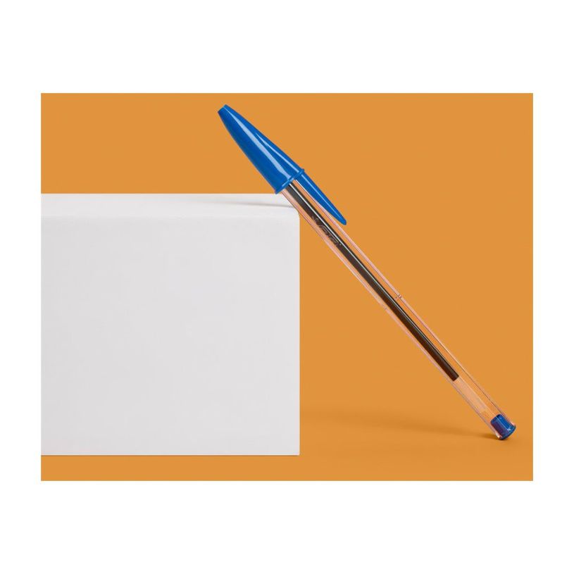 3086123734661-BIC Cristal - 5 Stylos à bille - bleu - 1 mm - pointe moyenne-P_405184361_4-4