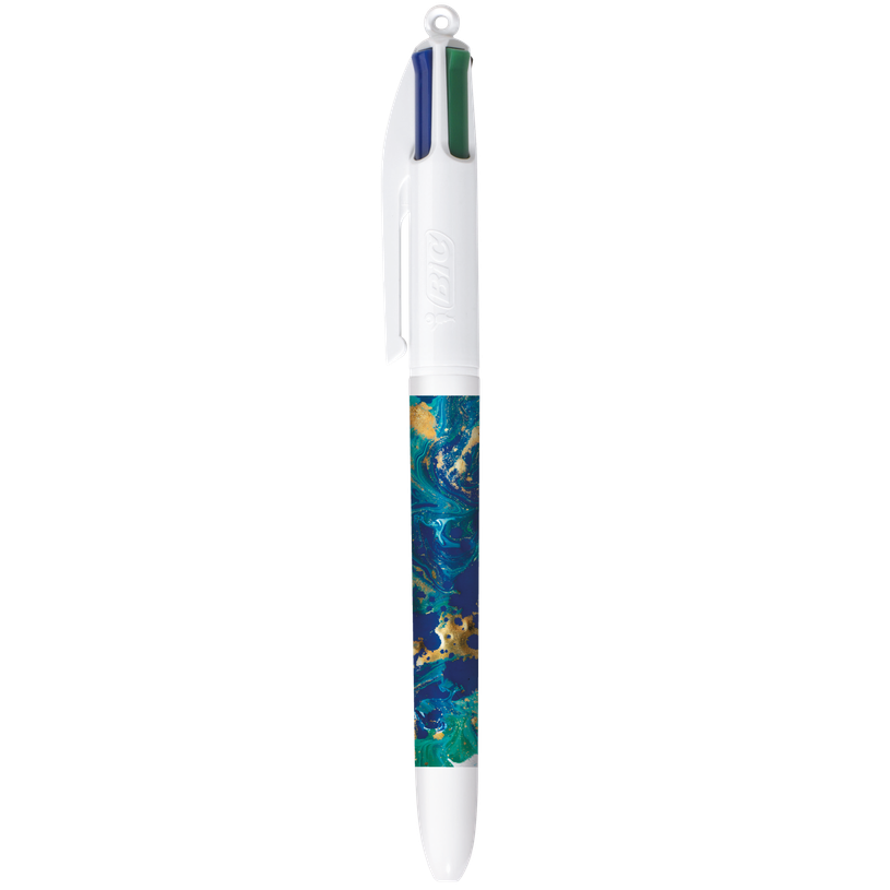 3086123755277-BIC 4 Couleurs - Stylo à bille 4 couleurs - 1 mm - pointe moyenne - blue liquid-P_405184362_1-0