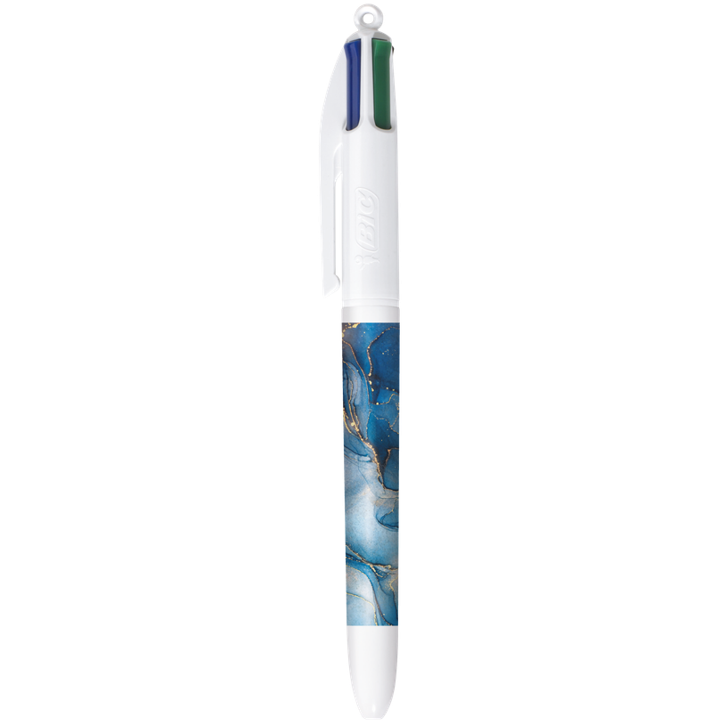 3086123755277-BIC 4 Couleurs - Stylo à bille 4 couleurs - 1 mm - pointe moyenne - blue liquid-P_405184362_2-1