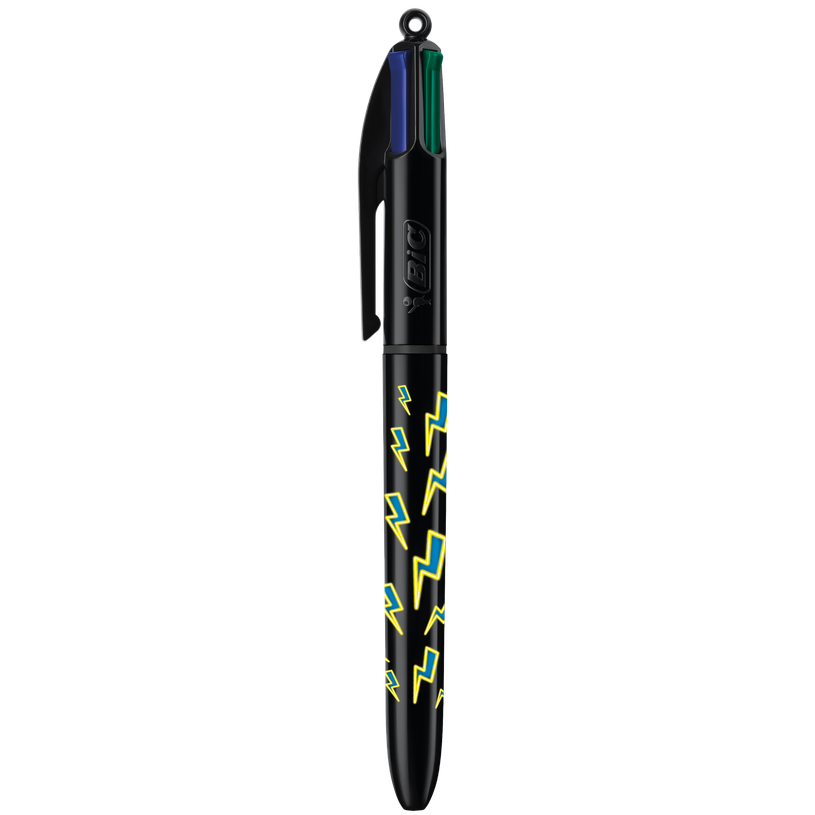 3086123755260-BIC 4 Couleurs - Stylo à bille 4 couleurs - 1 mm - pointe moyenne - néon-P_405184364_1-0
