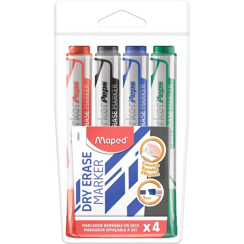 3154147355473-Maped Jumbo - Pochette de 4 marqueurs effaçables à sec - pointe biseau-P_405184388_1-0