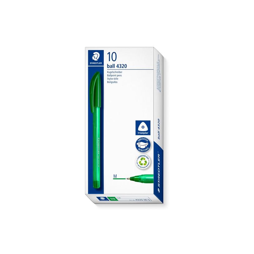 4007817101155-STAEDTLER ball 4320 - Stylo à bille - vert - 1 mm - pointe moyenne-P_405184400_2-1