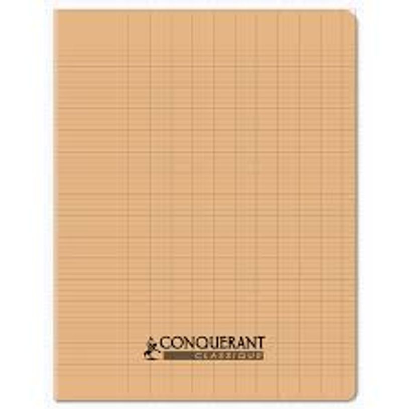 3020120225944-Conquérant Classique - Cahier polypro 17 x 22 cm - 96 pages - grands carreaux (Seyes) - a-P_405184458_1-0