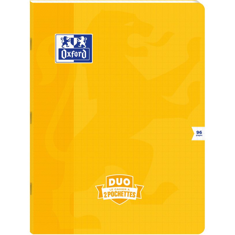 3020120225081-Oxford Duo - Cahier polypro 24 x 32 cm - 96 pages - grands carreaux (Seyes) - disponible -P_405184484_10-9