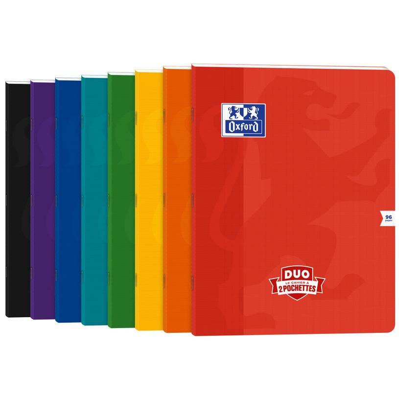3020120225081-Oxford Duo - Cahier polypro 24 x 32 cm - 96 pages - grands carreaux (Seyes) - disponible d-P_405184484_3-2