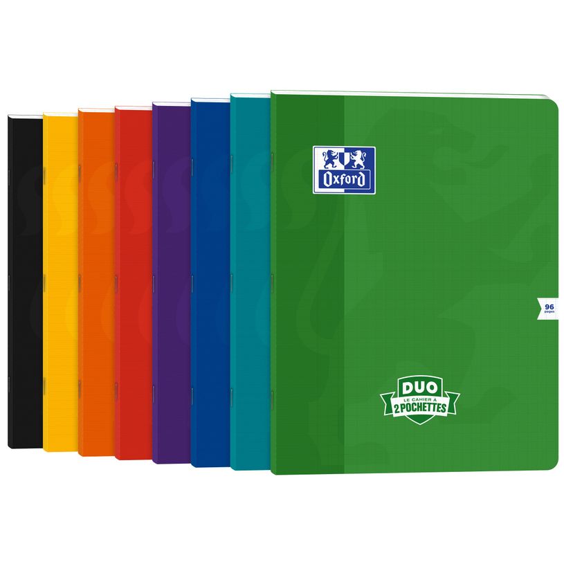 3020120225081-Oxford Duo - Cahier polypro 24 x 32 cm - 96 pages - grands carreaux (Seyes) - disponible d-P_405184484_4-3
