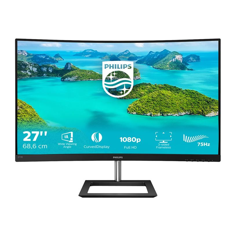 8712581758431-Philips E-line 272E1CA - Ecran LED  - Incurvé - Full HD 1920 x 1080 -P_405184803_1-0