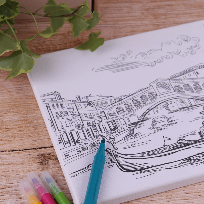 4014421610409-Artist Canvas Venice (toile sur chevalet avec 6 feutres)--2