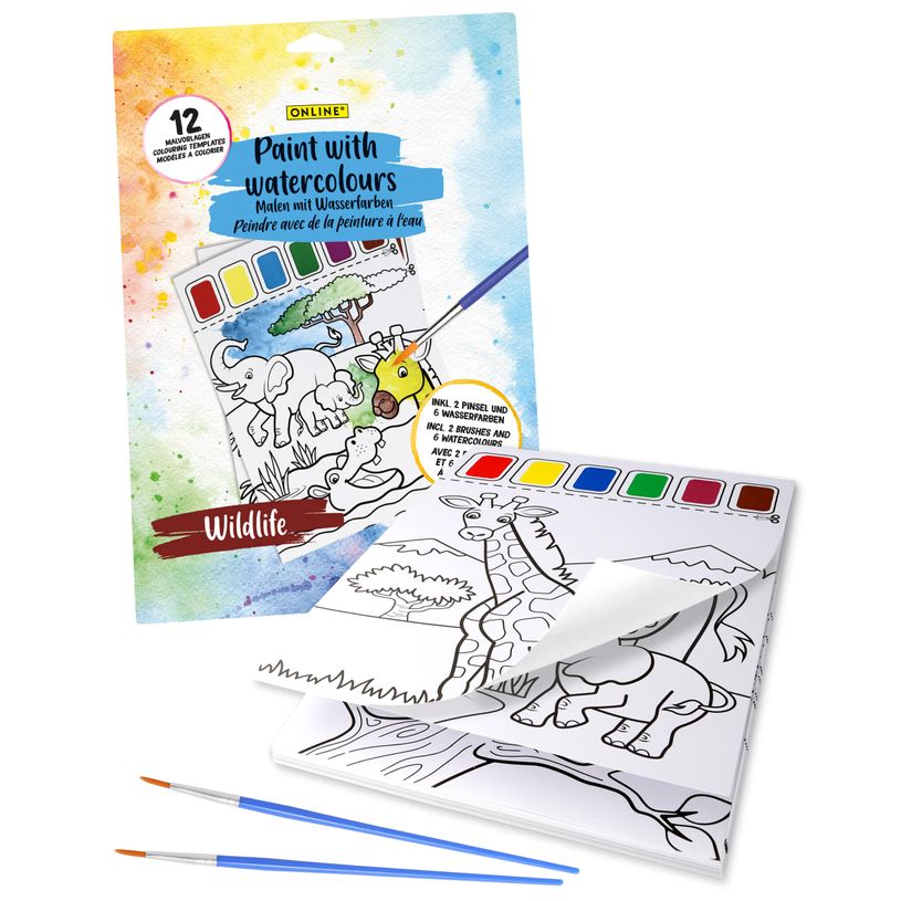4014421610461-Paint with watercolour Wildlife (peinture à l'eau)--0