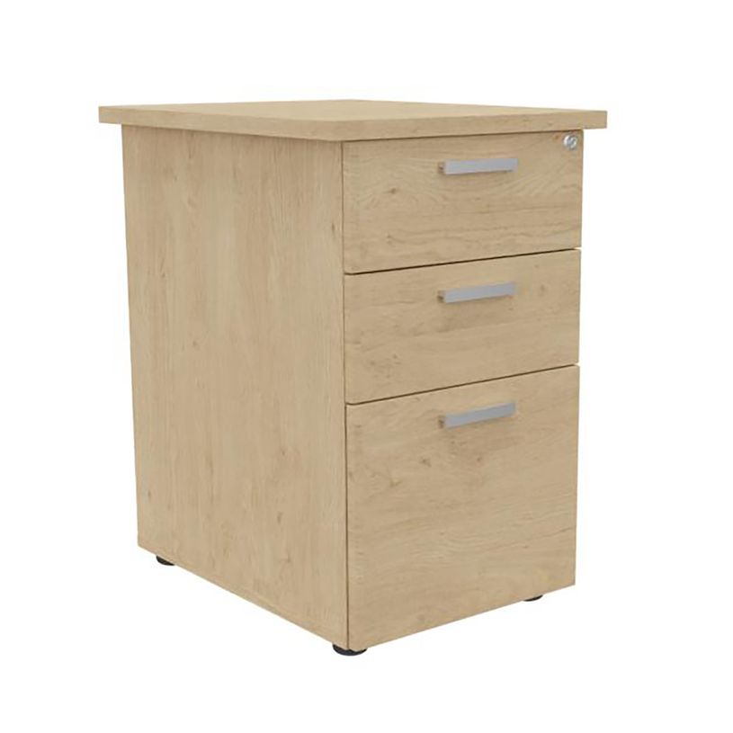 3253310168473-Caisson HT bureau - steely/stelly manager - Profondeur 60 cm - chene - top chene --0