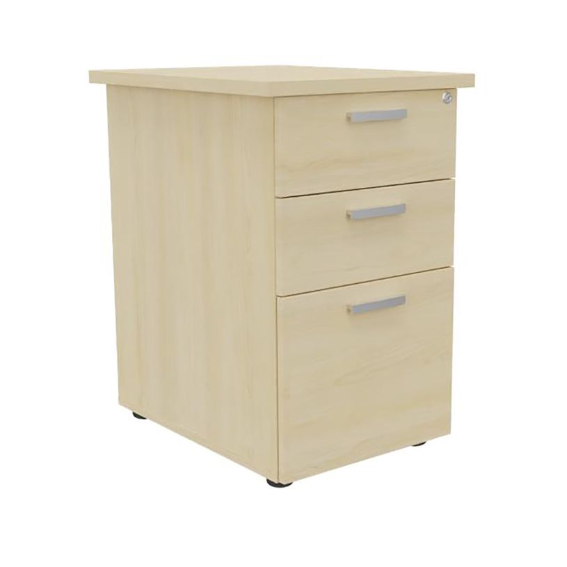 3253310220867-Caisson HT bureau - steely/stelly manager - Profondeur 60 cm - erable - top erable--0