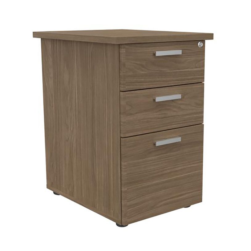 3253310250543-Caisson HT bureau - steely/stelly manager - Profondeur 60 cm - noyer - top noyer--0