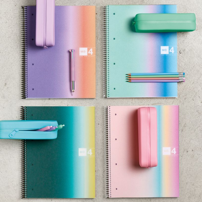 8422593040836-Notebook Aurora, Couverture souple, A4, quadrillage 5x5 mm, 120 feuilles de 4 couleurs, Miquelrius, Pro--2