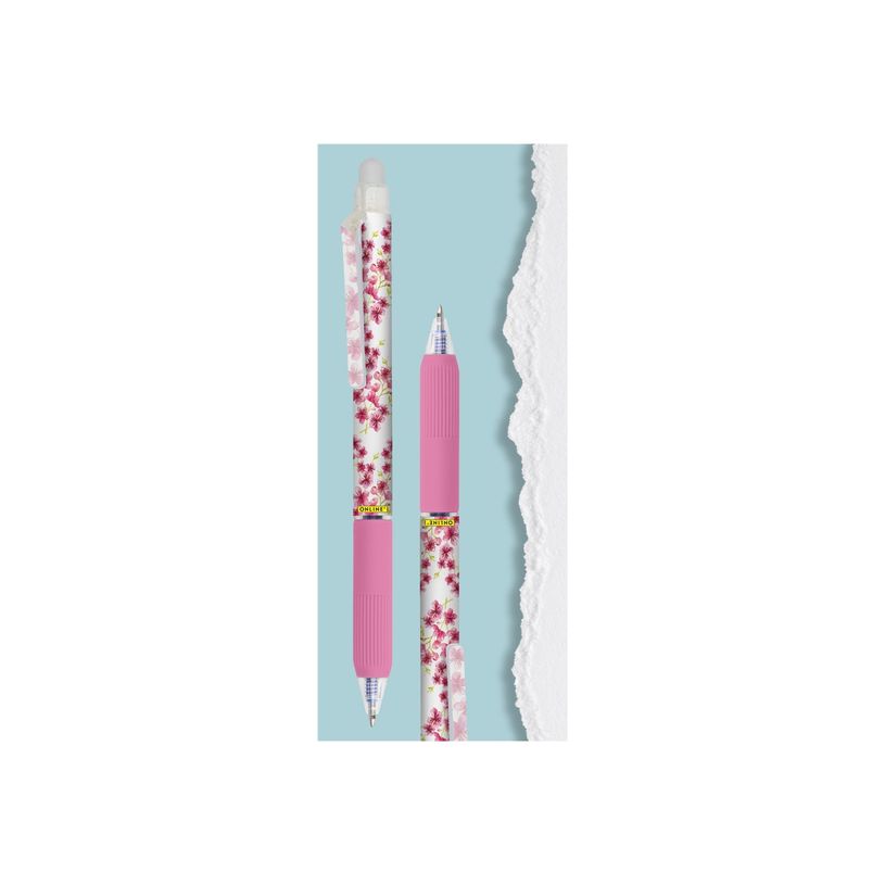 0004051850102-ONLINE magiXX Design - Stylo encre gel - cherry blossom - non permanent - bleu - 0.7 mm - moy-P_405185010_2-1