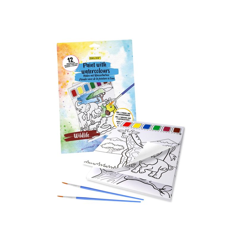 4014421610461-Paint with watercolour Wildlife (peinture à l'eau)-P_405185040_1-2