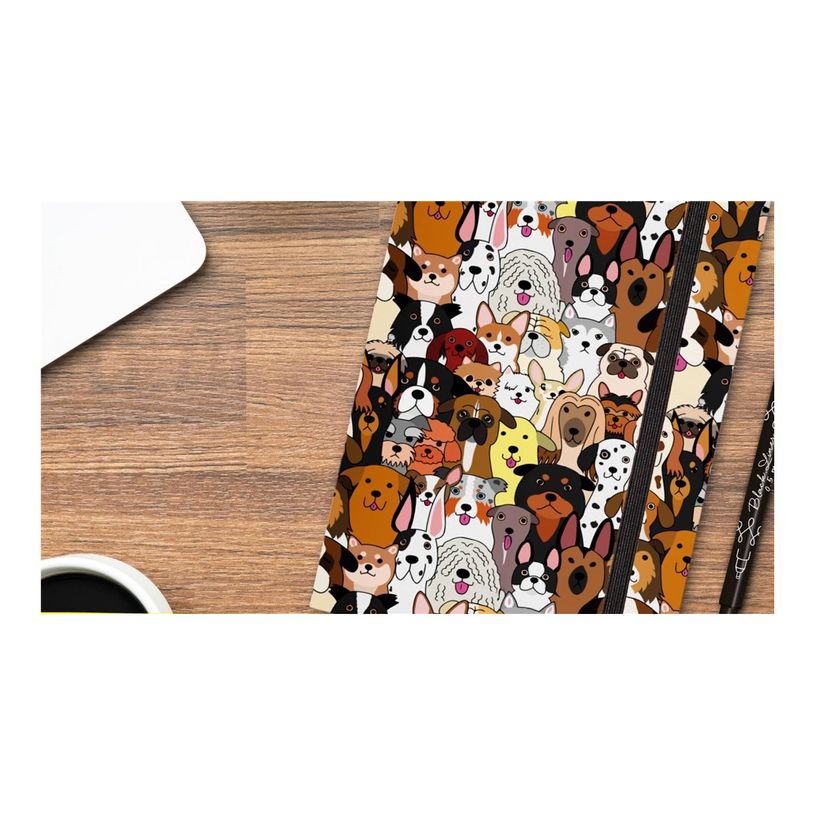 4014421180315-Online - Carnet Bullet Journal - A5 (14,5 x 21 cm) - 144 pages - pointillé - fluffy dogs-P_405185045_4-2