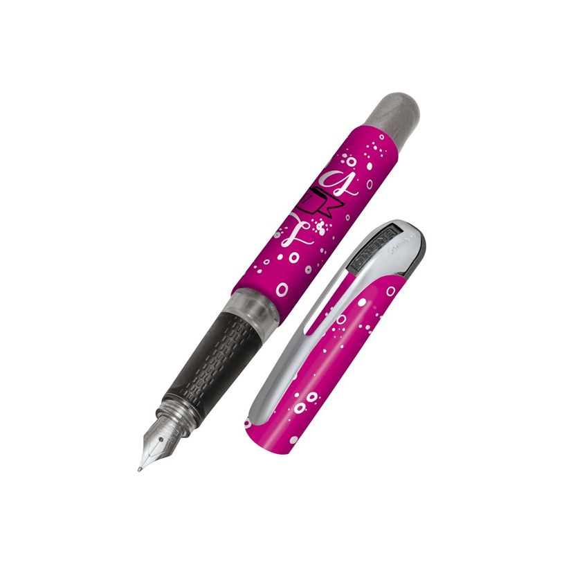 4014421126184-ONLINE College - Stylo plume - life is better in pink - bleu - 0.5 mm - pointe moyenne-P_405185063_1-0