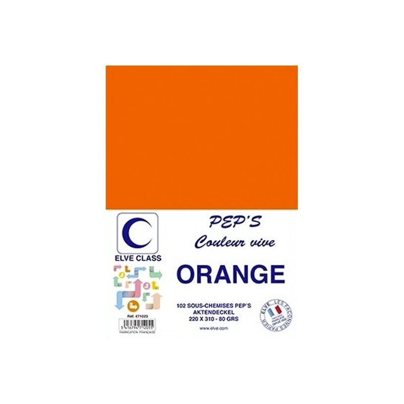 3416794712093-Elve Class Pep's - 102 sous-chemises - 80 gr - 220 x 310 mm - orange vif-P_405185664_1-0