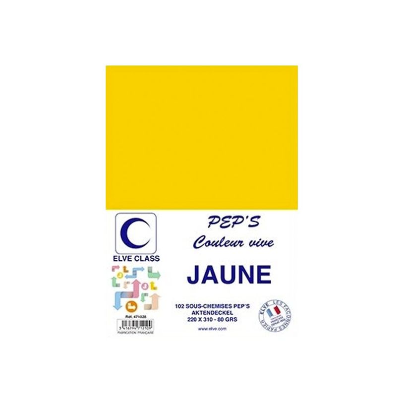 3416794712109-Elve Class Pep's - 102 sous-chemises - 80 gr - 220 x 310 mm - jaune vif-P_405185665_1-0