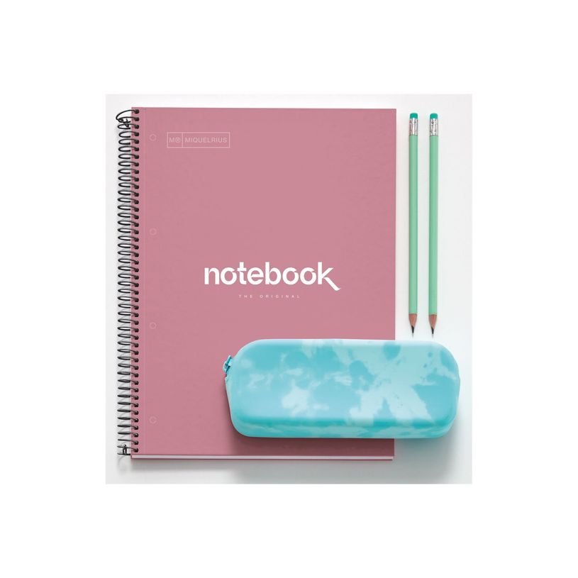 8422593469354-NOTEBOOK MIQUELRIUS - Cahier à spirale A4 (21x29,7 cm) - 160 pages - petits carreaux (5x5-P_405185740_3-4