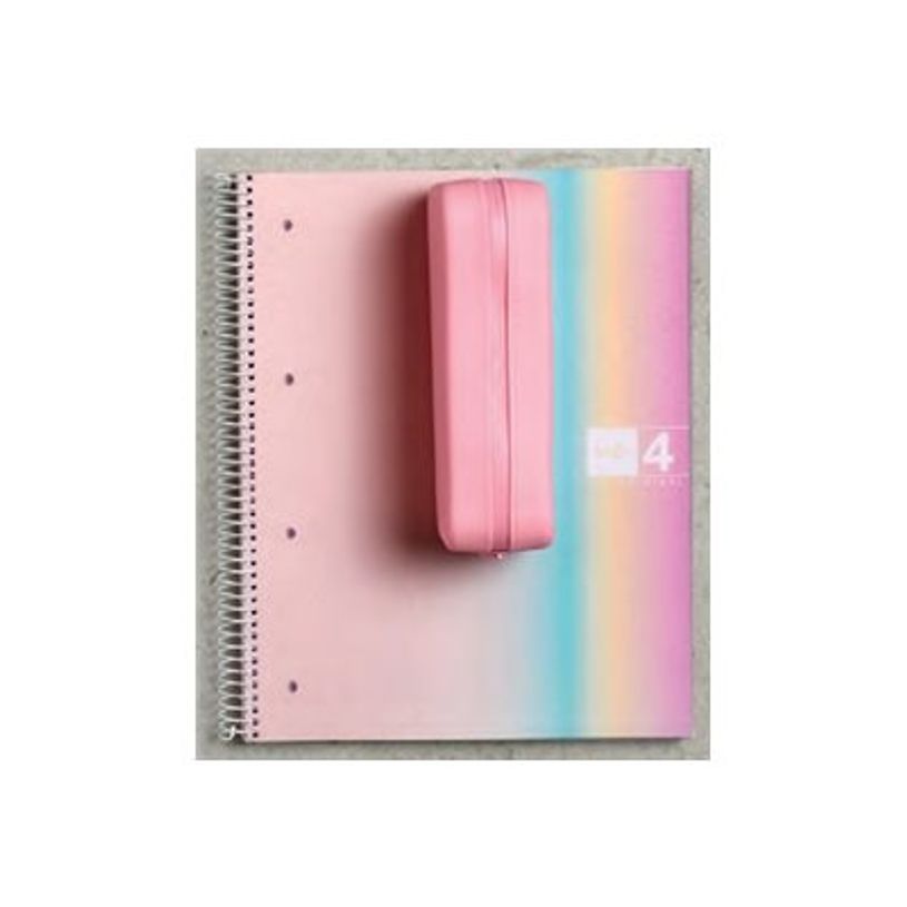 8422593040812-Notebook Aurora, Couverture souple, A4, quadrillage 5x5 mm, 120 feuilles de 4 couleurs, Mi-P_405185741_2-8