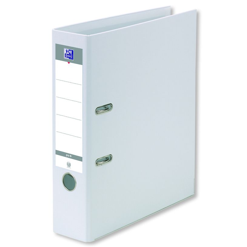 3020120146263-Oxford Smart Pro+ - Classeur à levier - dos 80 mm - A4 - pour 570 feuilles - blanc-P_405185763_1-0