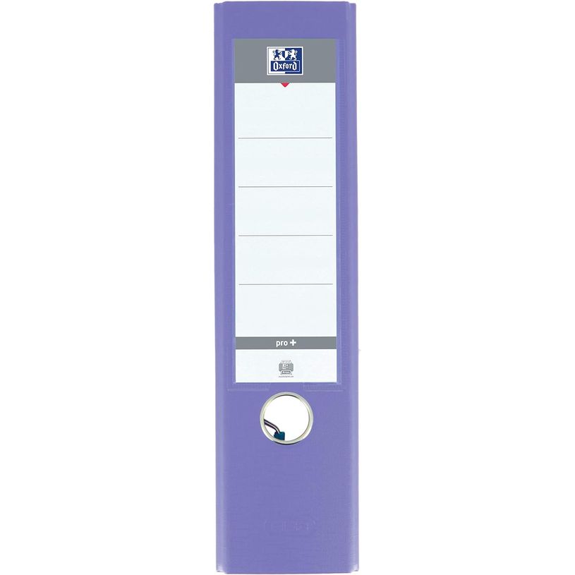3020120146591-Oxford Smart Pro+ - classeur à levier - dos 80 mm - A4 - pour 570 feuilles - violet-P_405185768_2-1