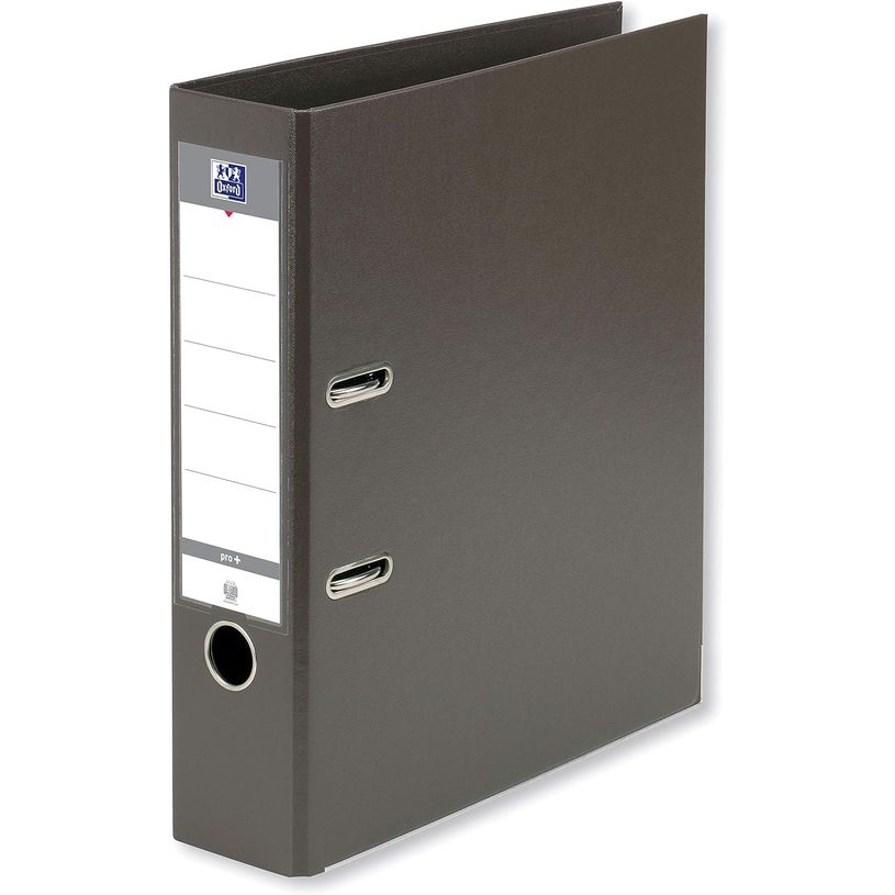 3020120146416-Oxford Smart Pro+ - Classeur à levier - Dos 80 mm - A4 - marron-P_405185769_1-0