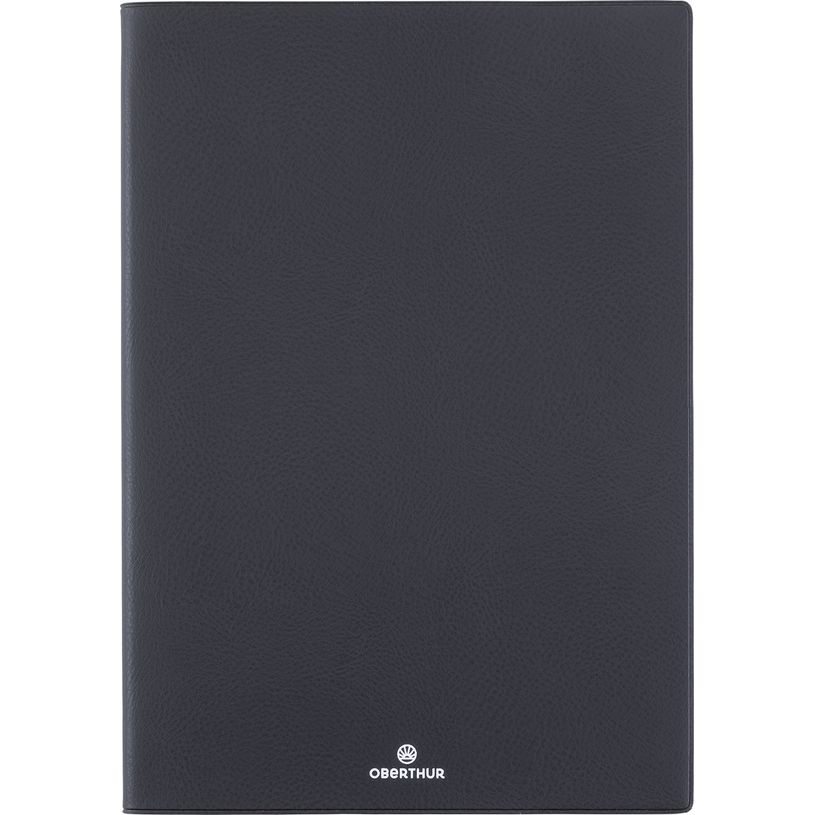 3664447207513-Agenda Odessa - 1 semaine sur 2 pages - 22 x 30 cm - noir - Oberthur--0
