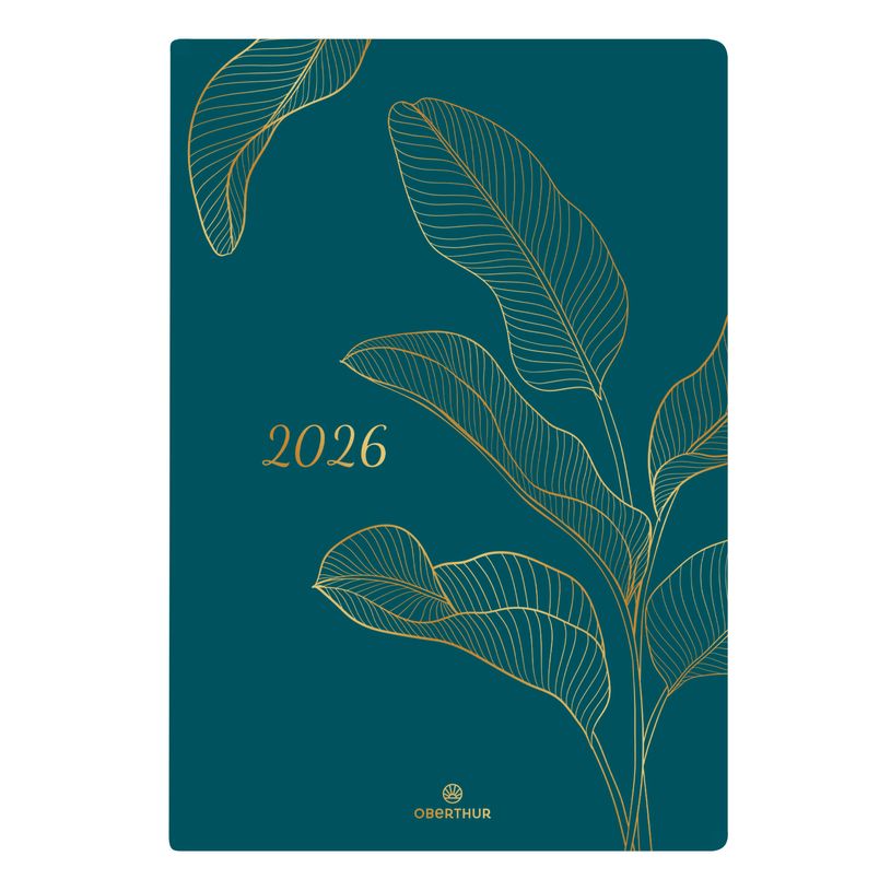 3664447208268-Agenda Astoria - 1 semaine sur 2 pages - 17 x 24,5 cm - bleu - Oberthur--0