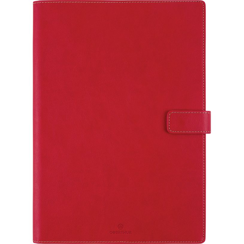 3664447210322-Agenda Milano - 1 semaine sur 2 pages - 22 x 30 cm - rouge - Oberthur--0