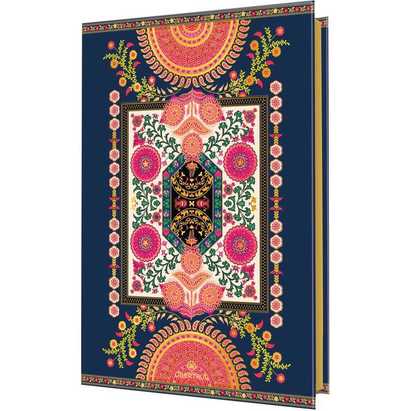 3664447212180-Agenda Venezia - la semaine sur 1 page et 1 page de note - 15,5 x 21,5 cm - rosaces - Oberthur--0