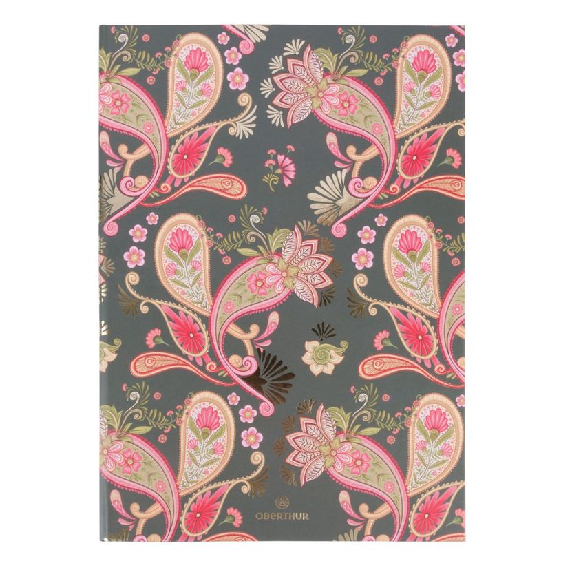 3664447227856-Agenda Venezia - la semaine sur 1 page et 1 page de note - 15,5 x 21,5 cm - fleurs - Oberthur--0