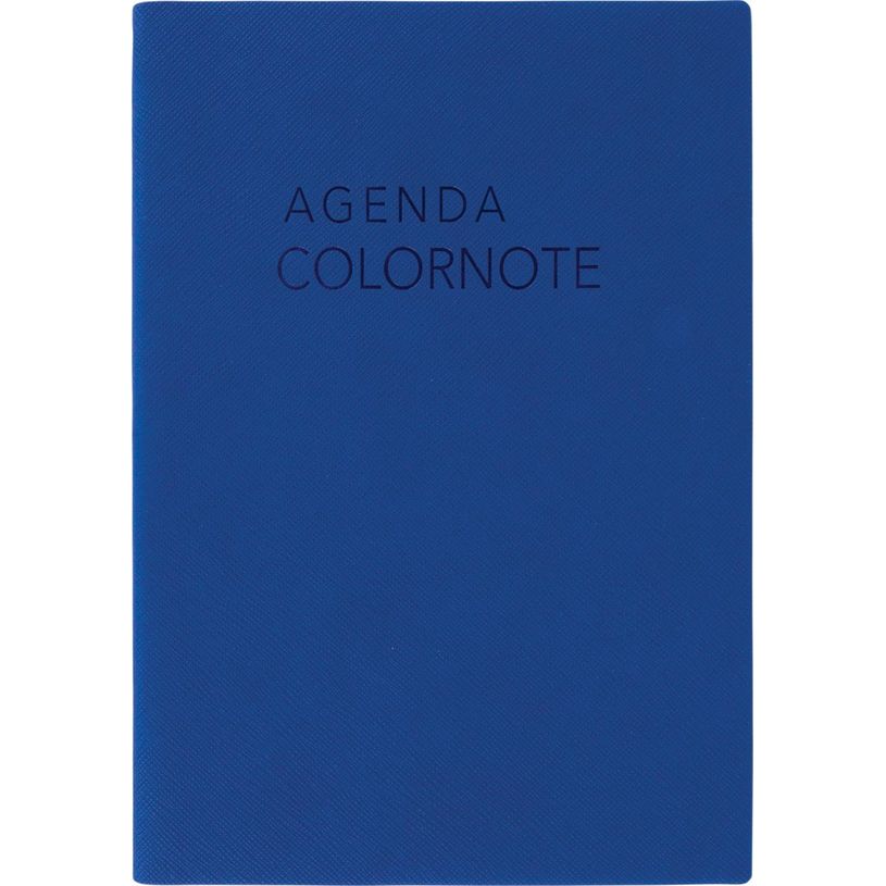 3664447228112-Agenda Colornote - 1 semaine sur 2 pages - 15,5 x 21,5 cm - bleu - Oberthur--0