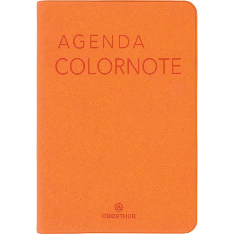 3664447228136-Agenda Colornote - 1 semaine sur 2 pages - 10 x 15 cm - orange - Oberthur--0