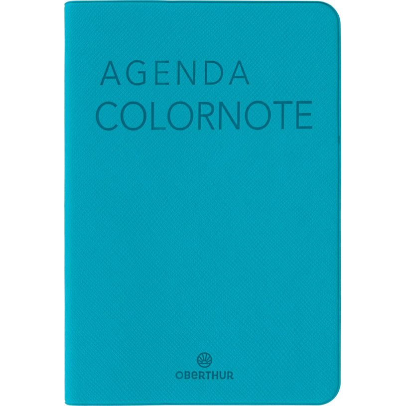 3664447228143-Agenda Colornote - 1 semaine sur 2 pages - 10 x 15 cm - turquoise - Oberthur--0