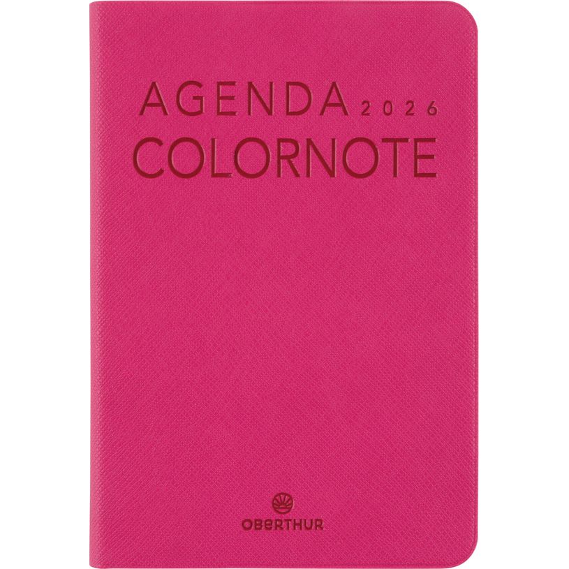 3664447205755-Agenda Colornote - 1 semaine sur 2 pages - 10 x 15 cm - fuchsia - Oberthur--0