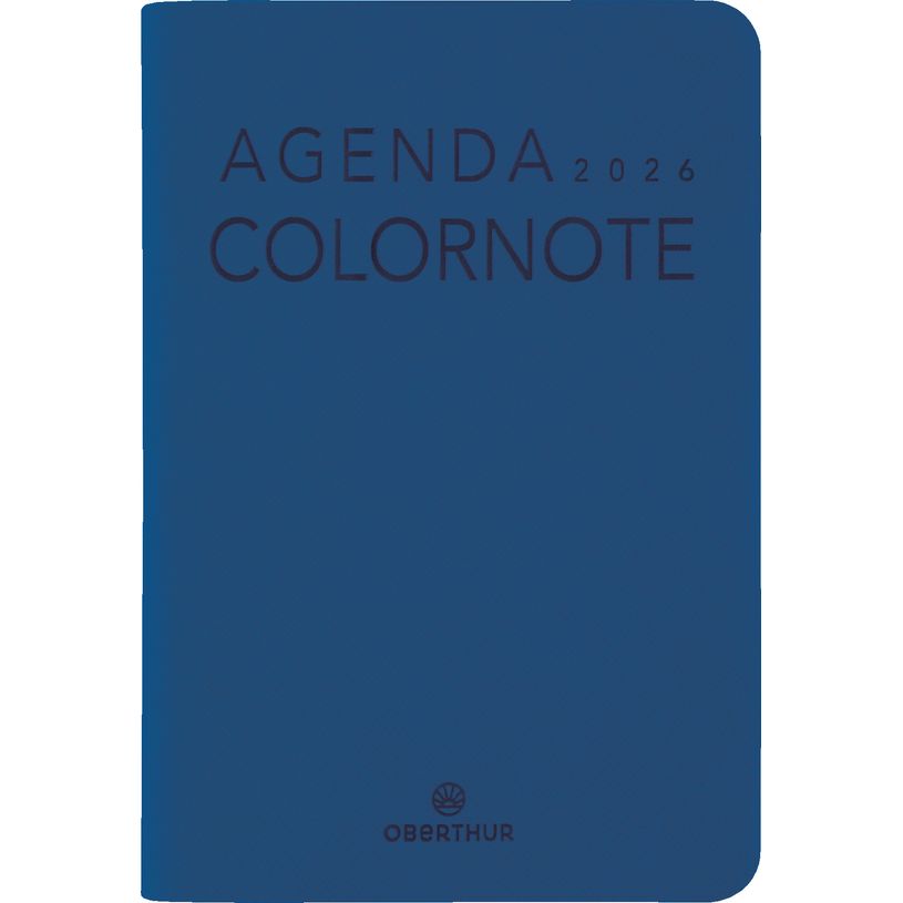 3664447182896-Agenda Colornote - 1 semaine sur 2 pages - 10 x 15 cm - noir - Oberthur--0