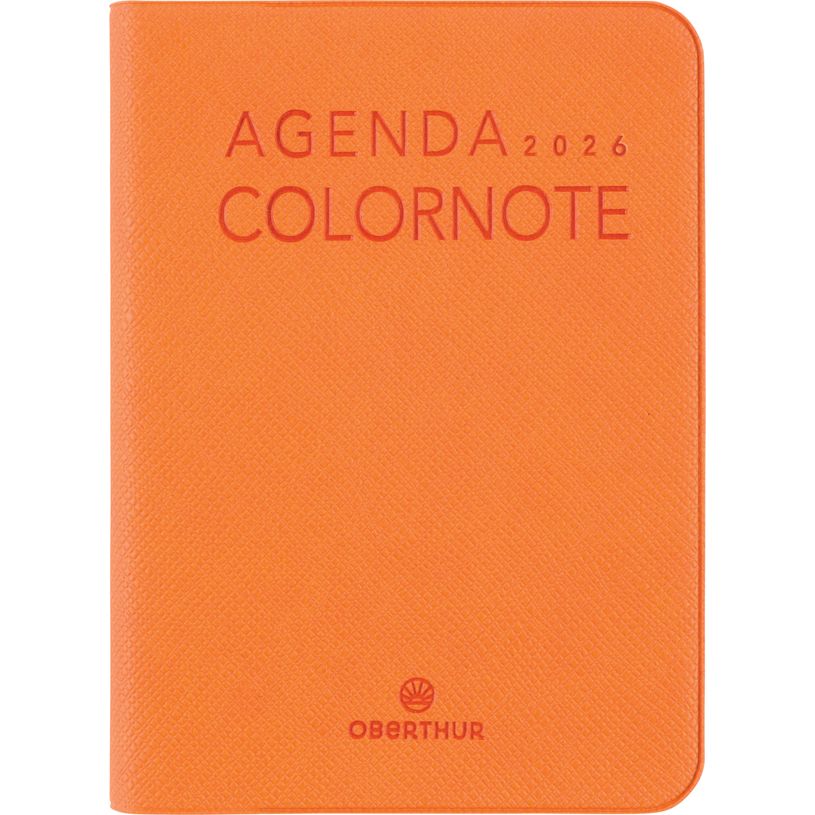 3664447205786-Agenda Colornote - 1 semaine sur 2 pages - 7,5 x 10,5 cm - orange - Oberthur--0