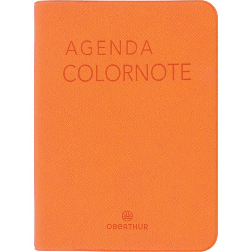 3664447228198-Agenda Colornote - 1 semaine sur 2 pages - 7,5 x 10,5 cm - orange - Oberthur--0