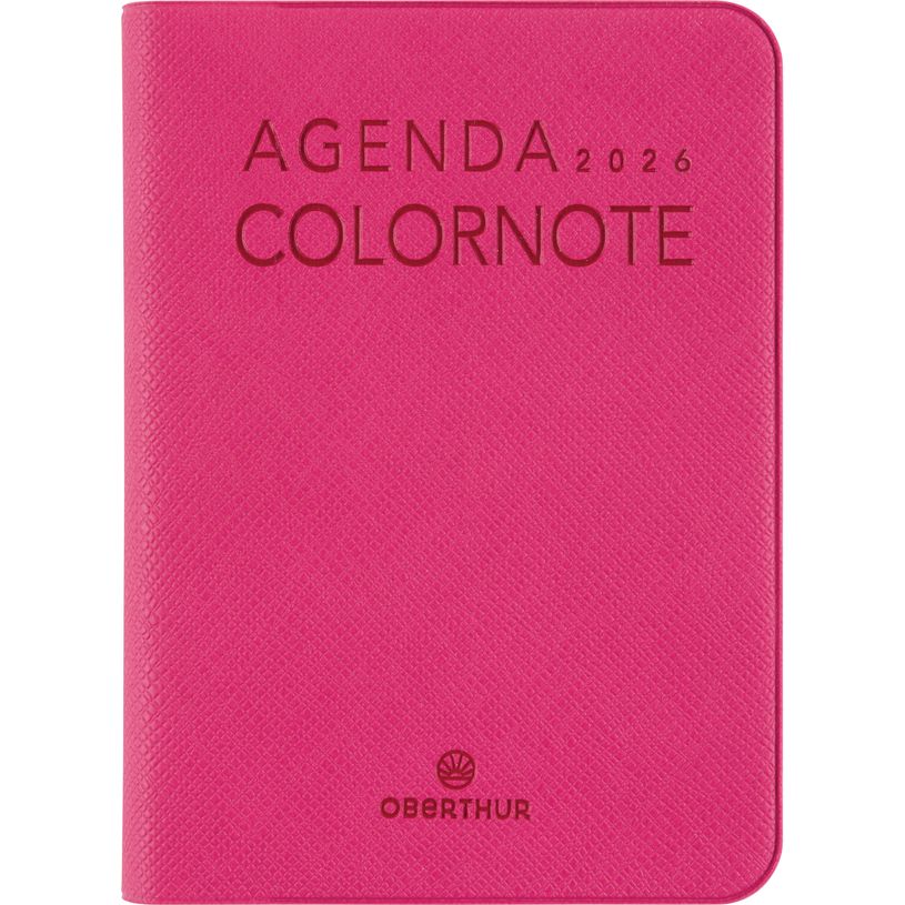 3664447205816-Agenda Colornote - 1 semaine sur 2 pages - 7,5 x 10,5 cm - fuchsia - Oberthur--0