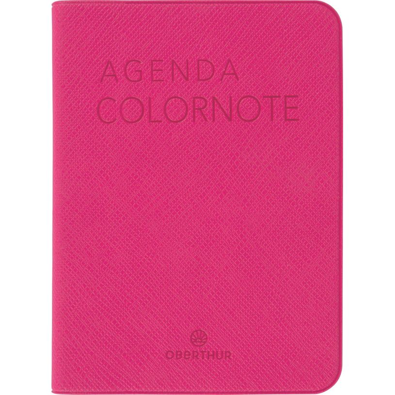 3664447228228-Agenda Colornote - 1 semaine sur 2 pages - 7,5 x 10,5 cm - fuchsia - Oberthur--0