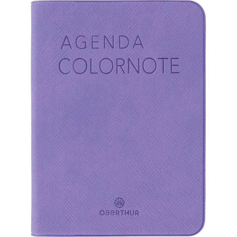 3664447228235-Agenda Colornote - 1 semaine sur 2 pages - 7,5 x 10,5 cm - lilas - Oberthur--0